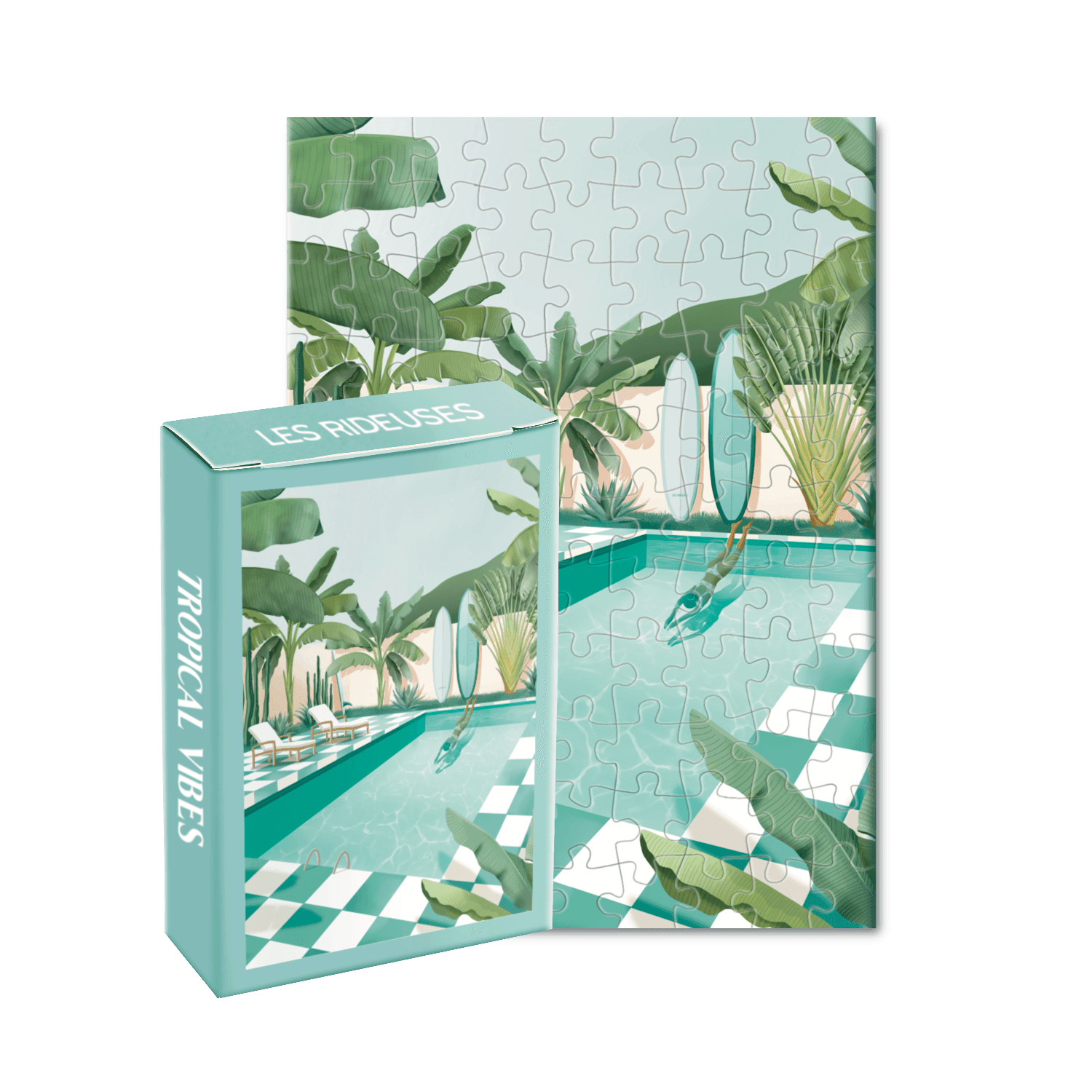 Mini puzzle Tropical vibes, 99 pièces