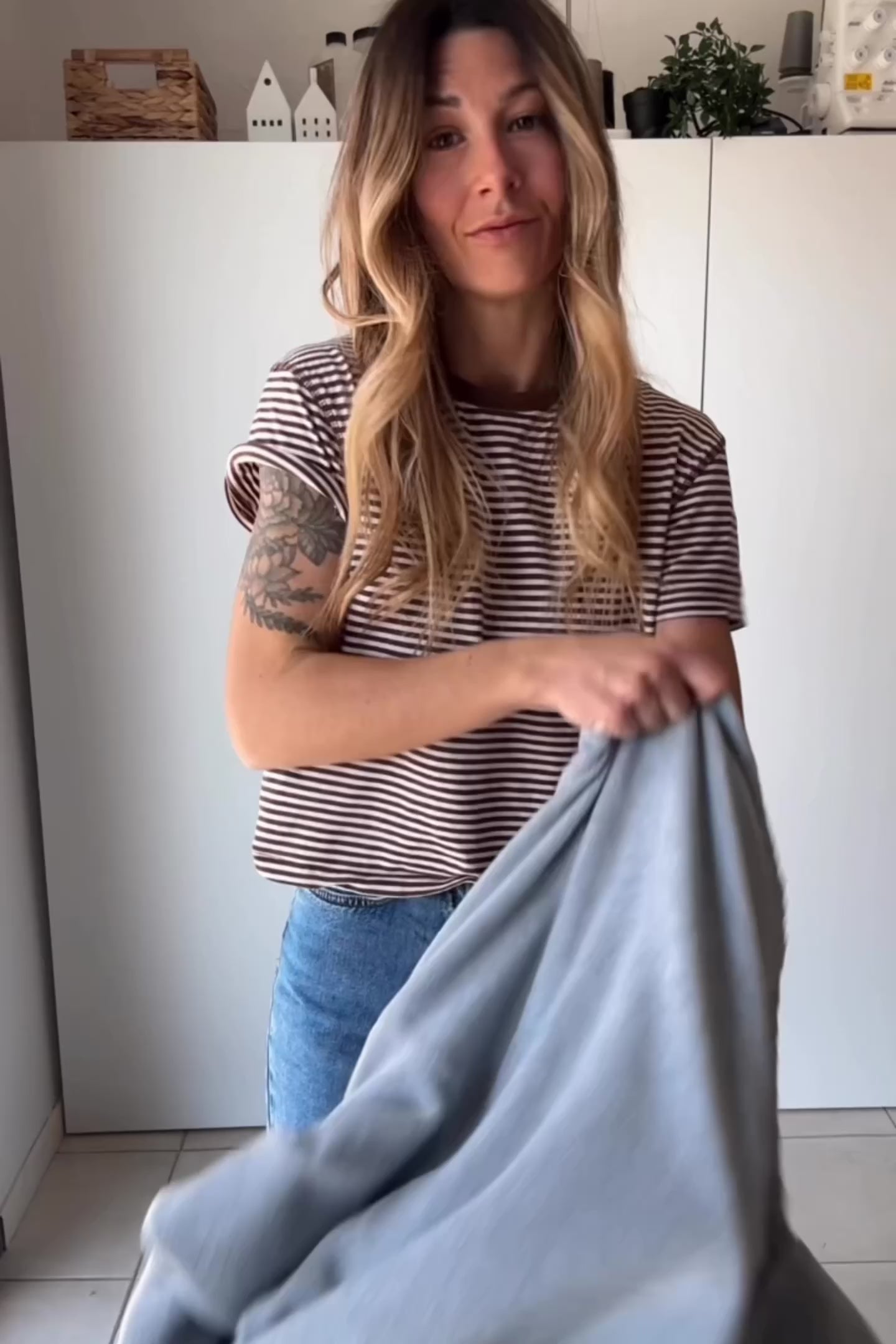 Veste polaire gris & laine vichy - 3 poches - Édition limitée