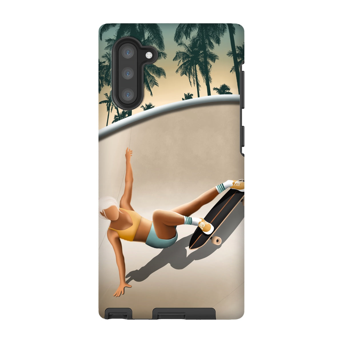 Skateboarding in Venice beach reinforced phone case