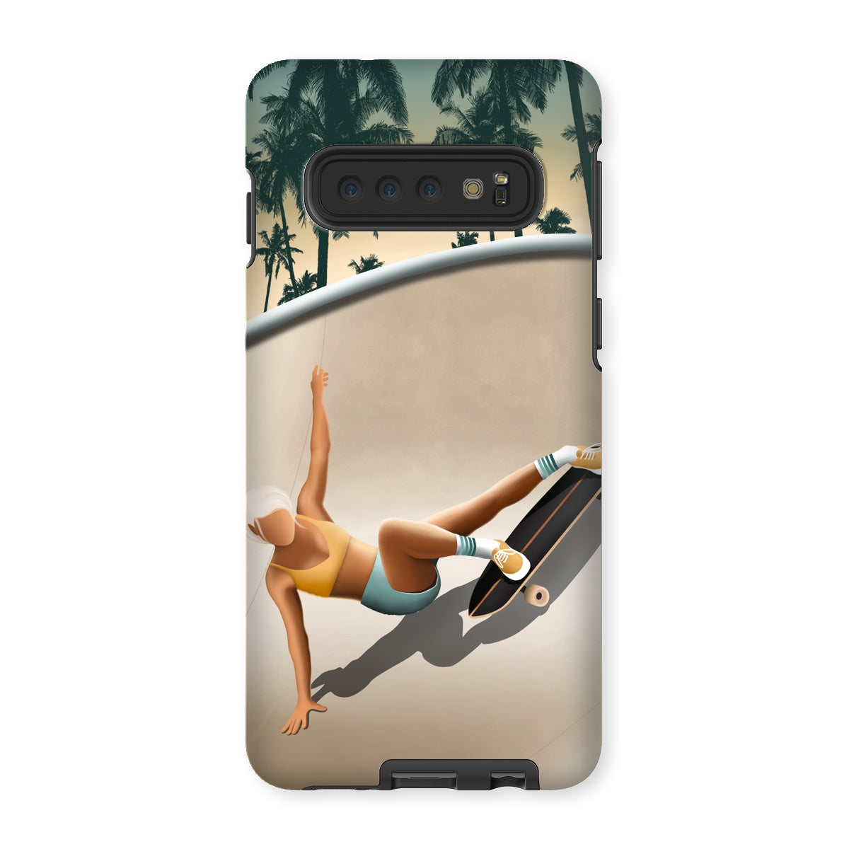 Skateboarding in Venice beach reinforced phone case