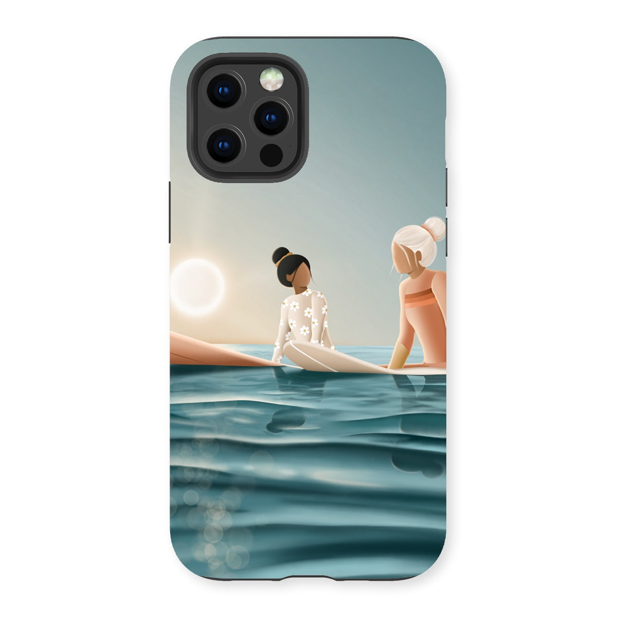 Morning surf session reinforced phone case