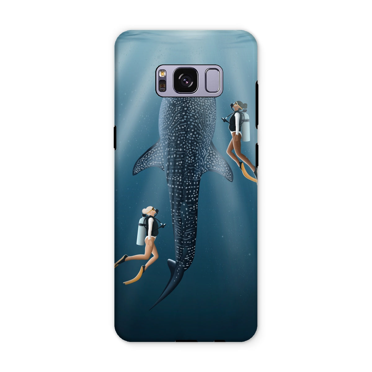 Scuba diving with friends reinforced phone case