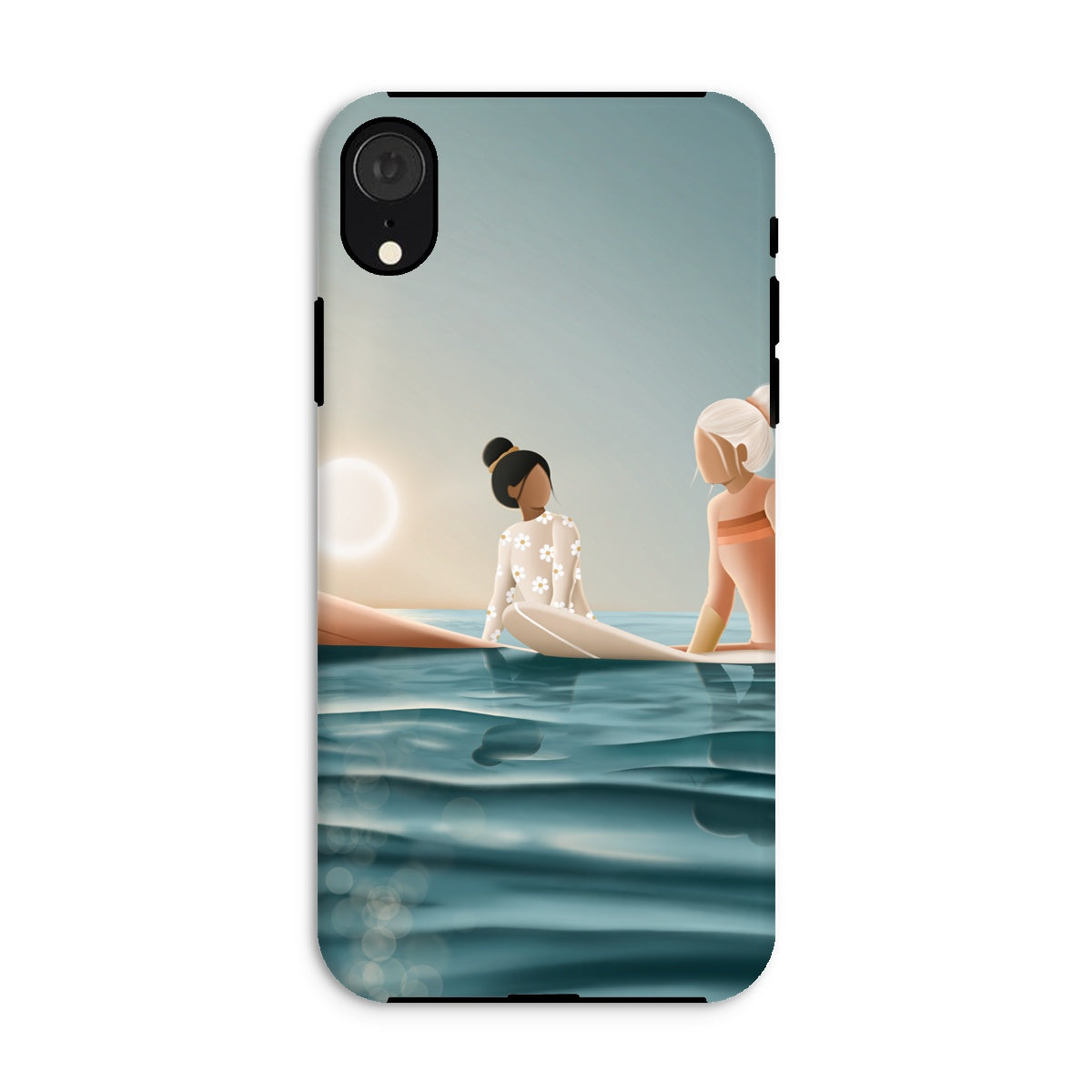 Morning surf session reinforced phone case