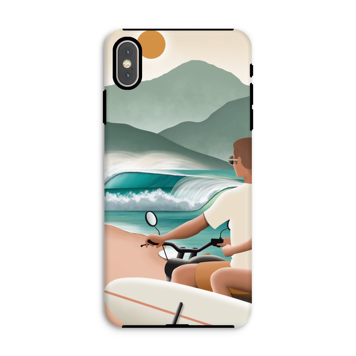 Surf love reinforced phone case