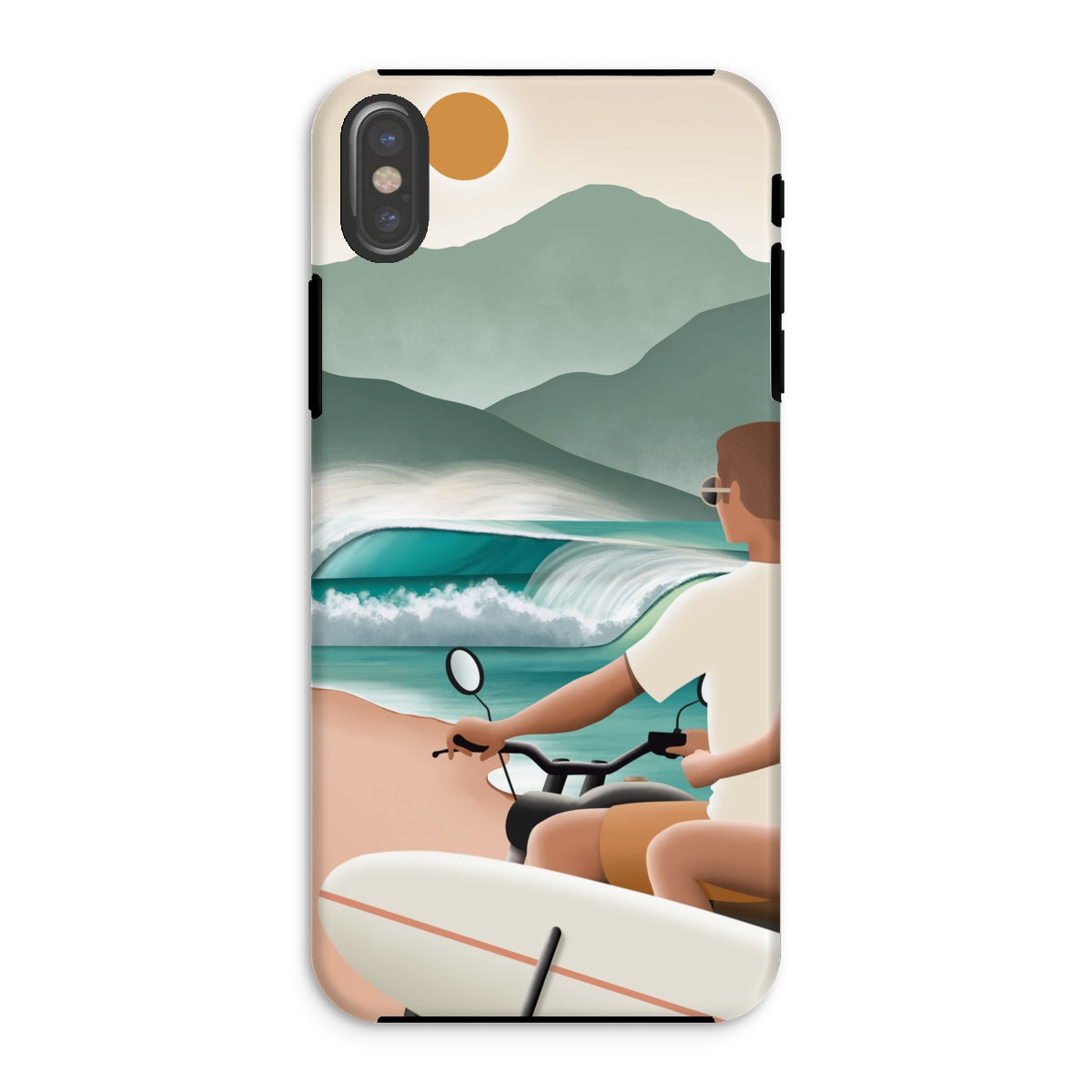 Surf love reinforced phone case