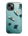 Dancing with rays reinforced phone case