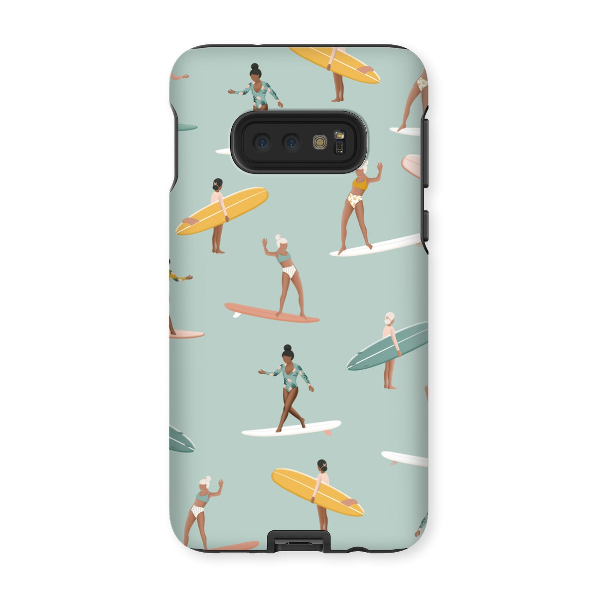 Surf pattern reinforced phone case