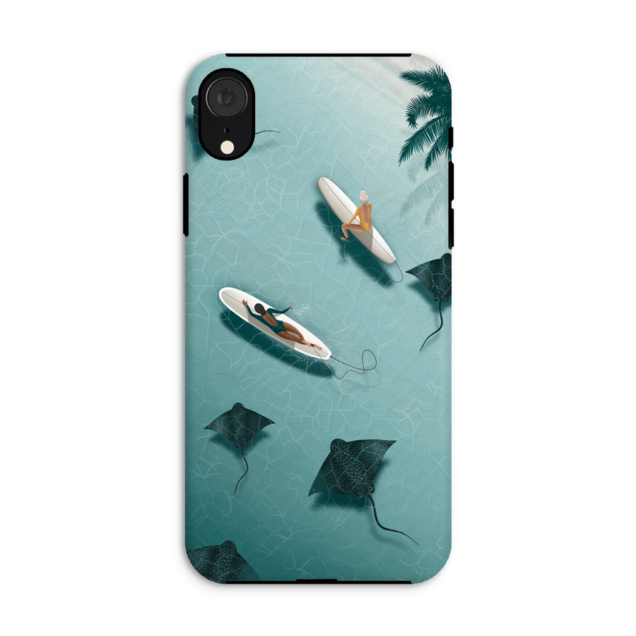 Dancing with rays reinforced phone case