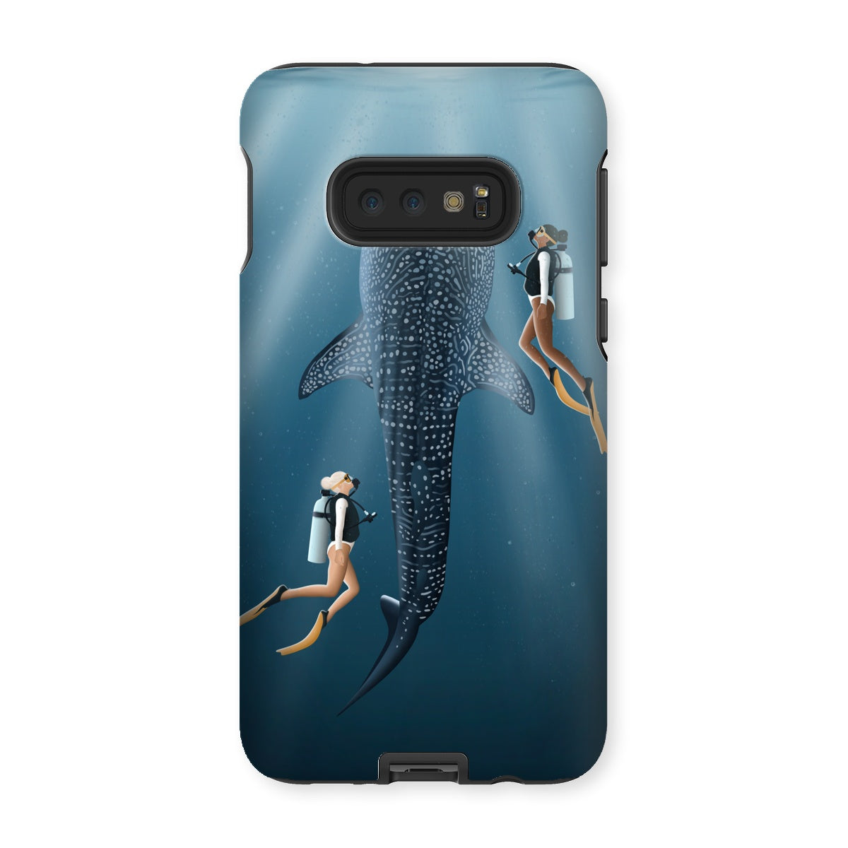 Buceo con amigos funda de móvil reforzada