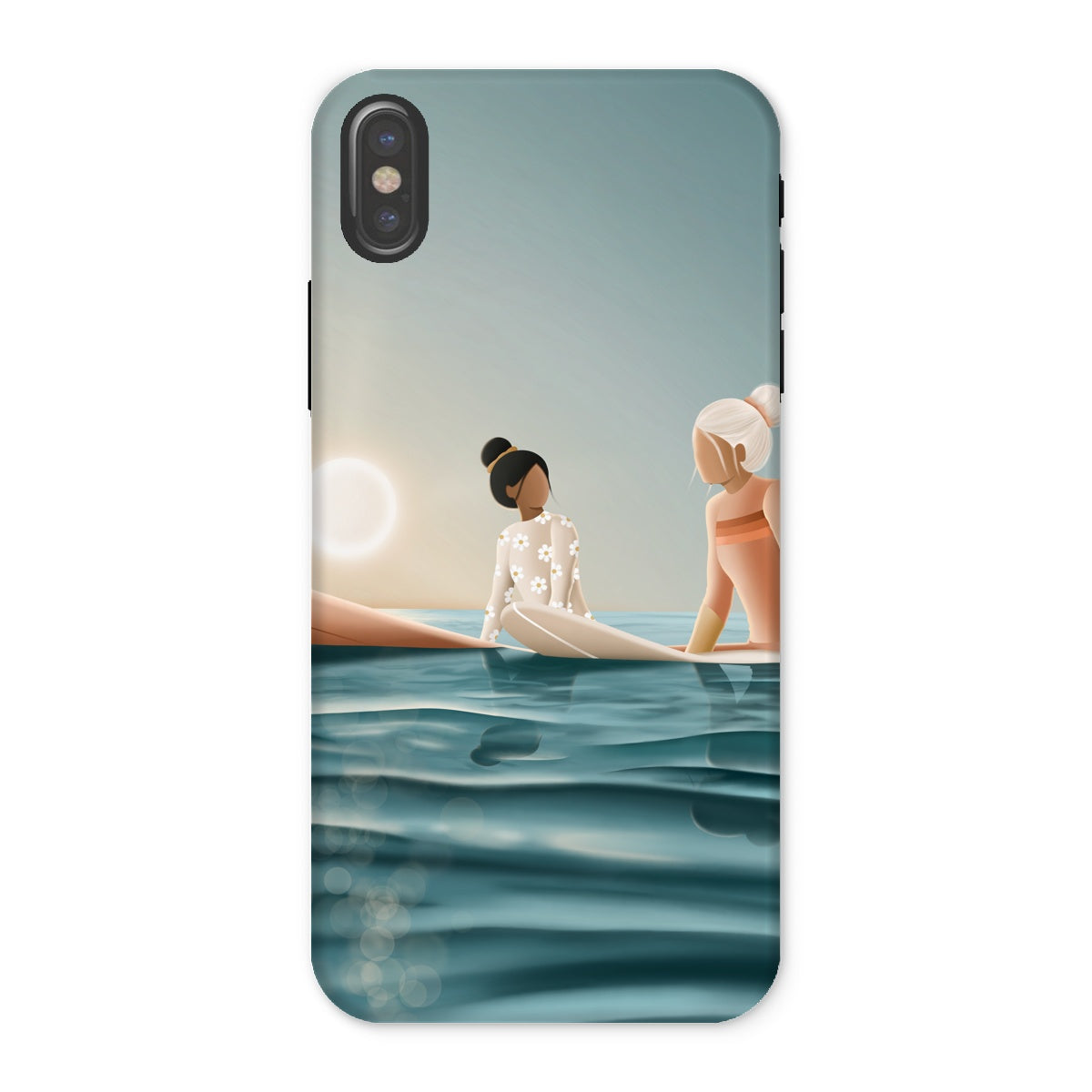 Morning surf session reinforced phone case