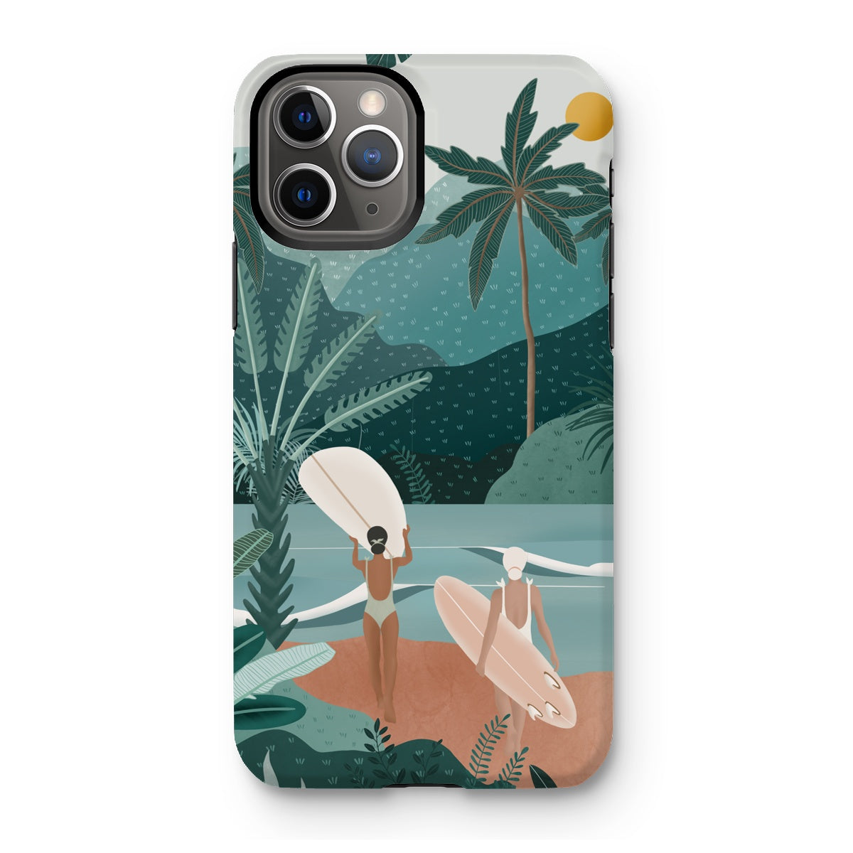 Funda para móvil reforzada Jungle vibes sea