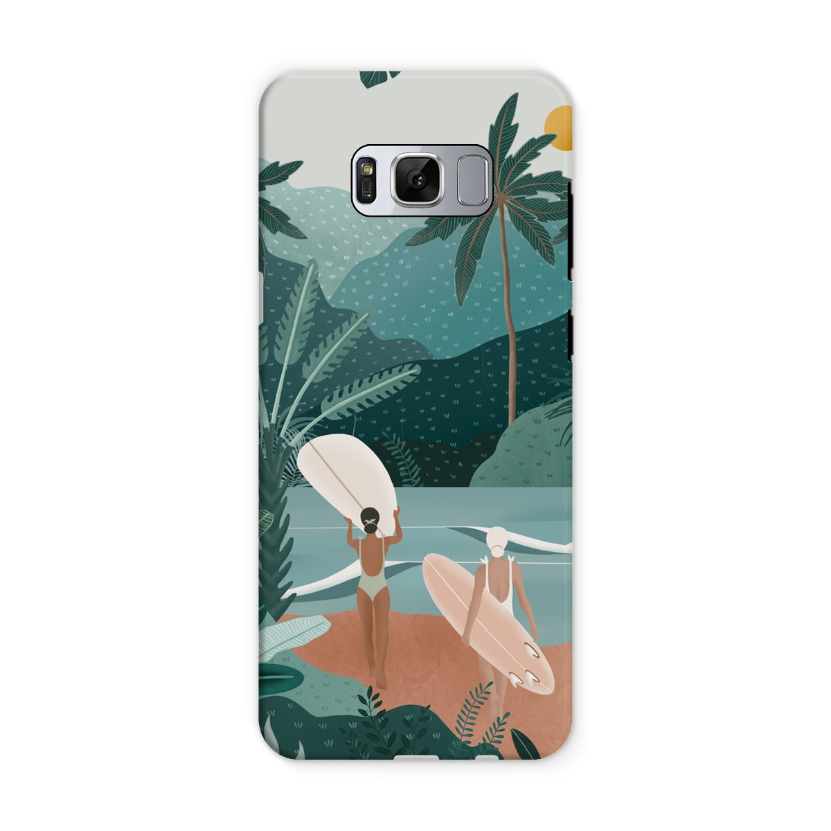 Funda para móvil reforzada Jungle vibes sea