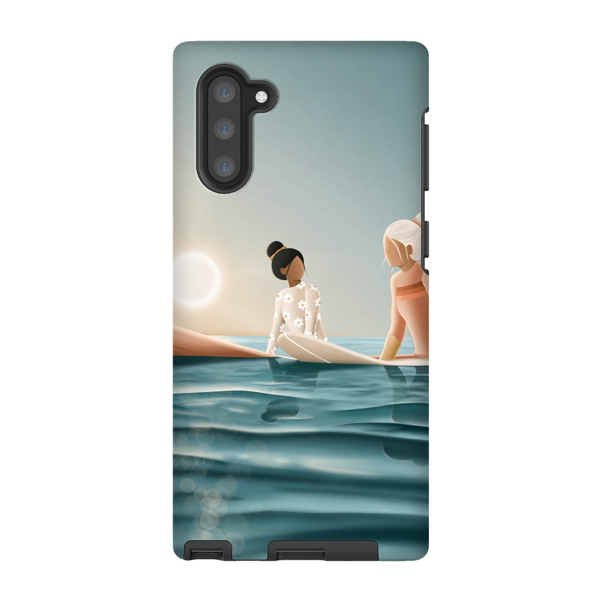 Morning surf session reinforced phone case