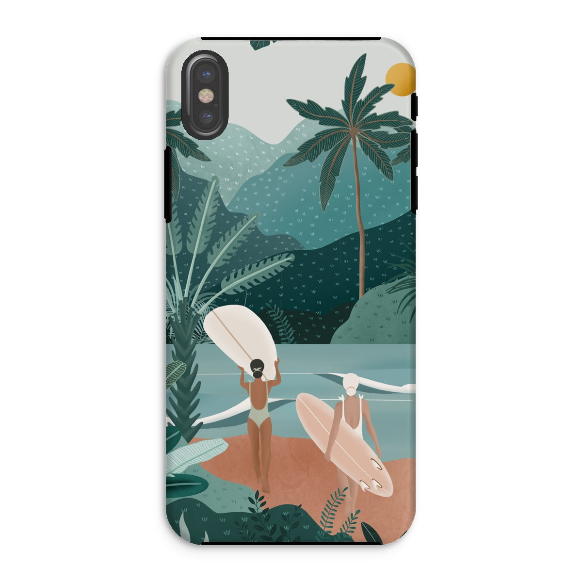 Funda para móvil reforzada Jungle vibes sea