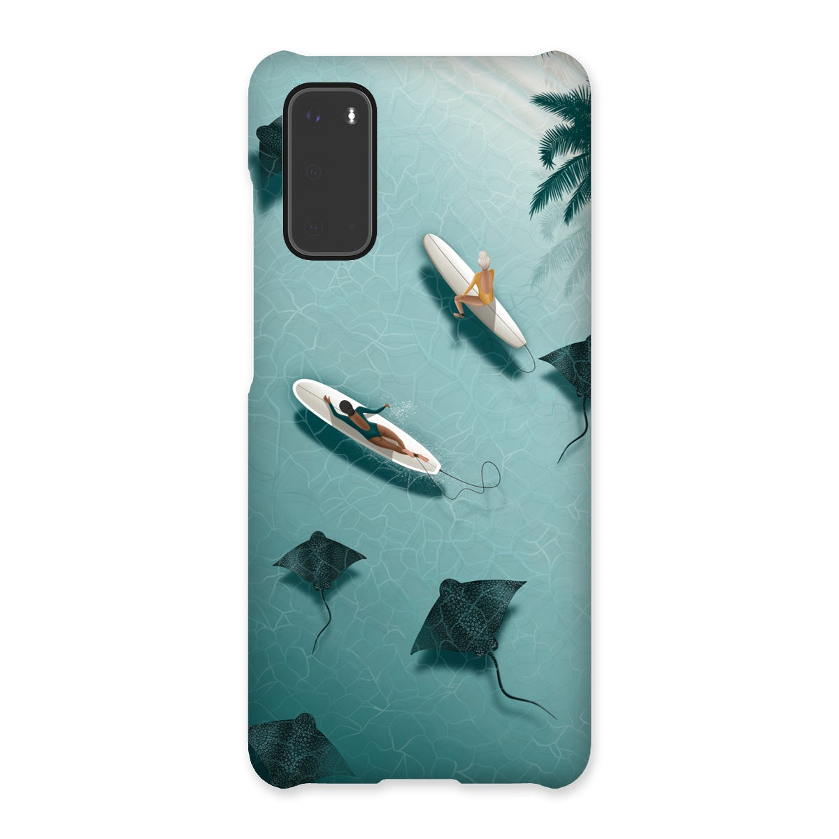 Slim Dancing with Rays Phone Case