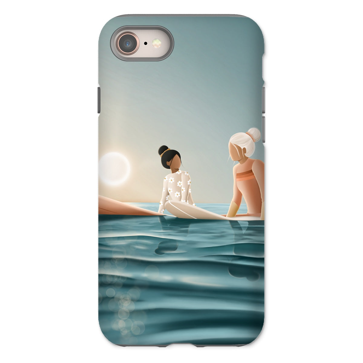 Morning surf session reinforced phone case