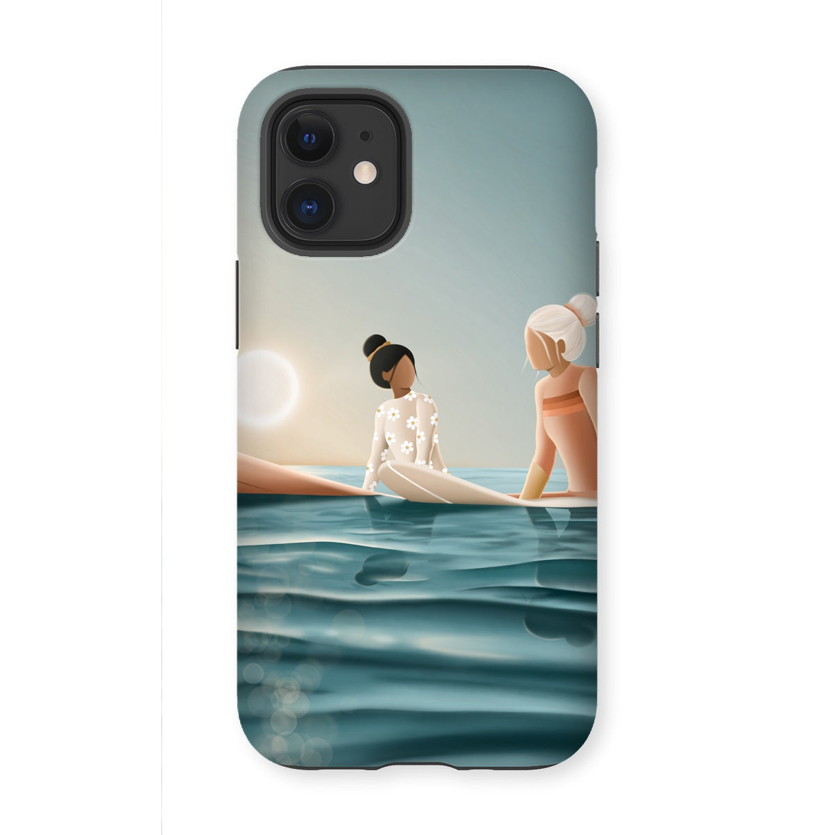 Morning surf session reinforced phone case