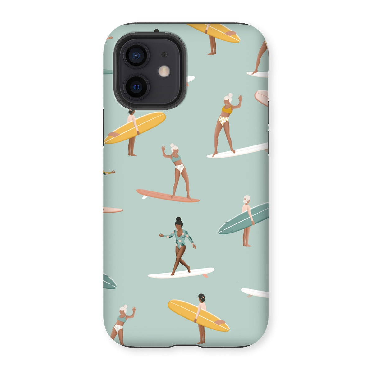 Surf pattern reinforced phone case