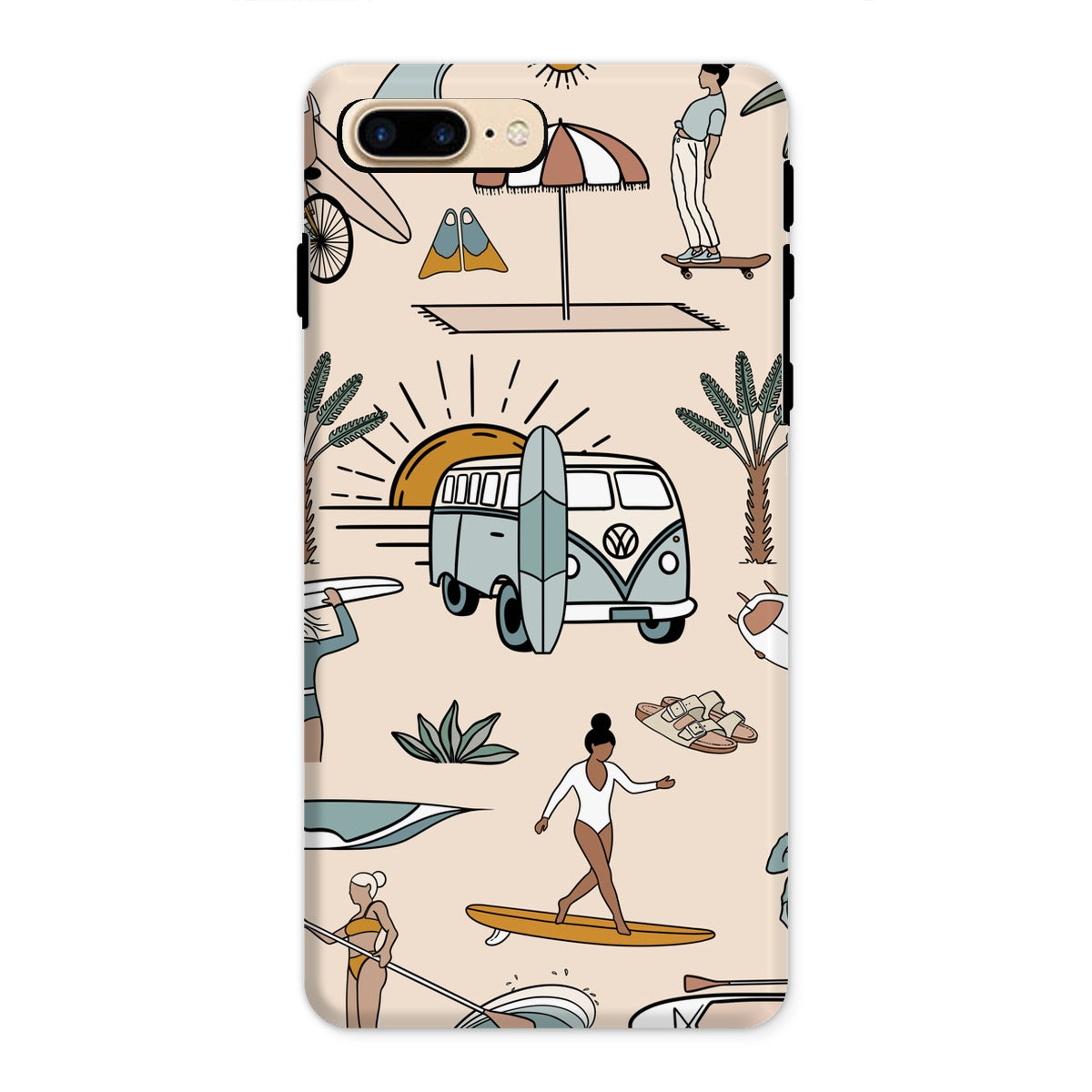 Coque de téléphone renforcée Tiny beach