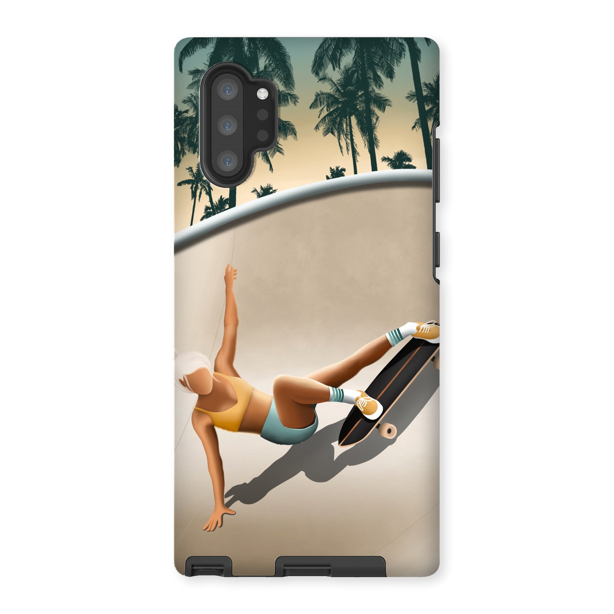 Skateboarding in Venice beach reinforced phone case