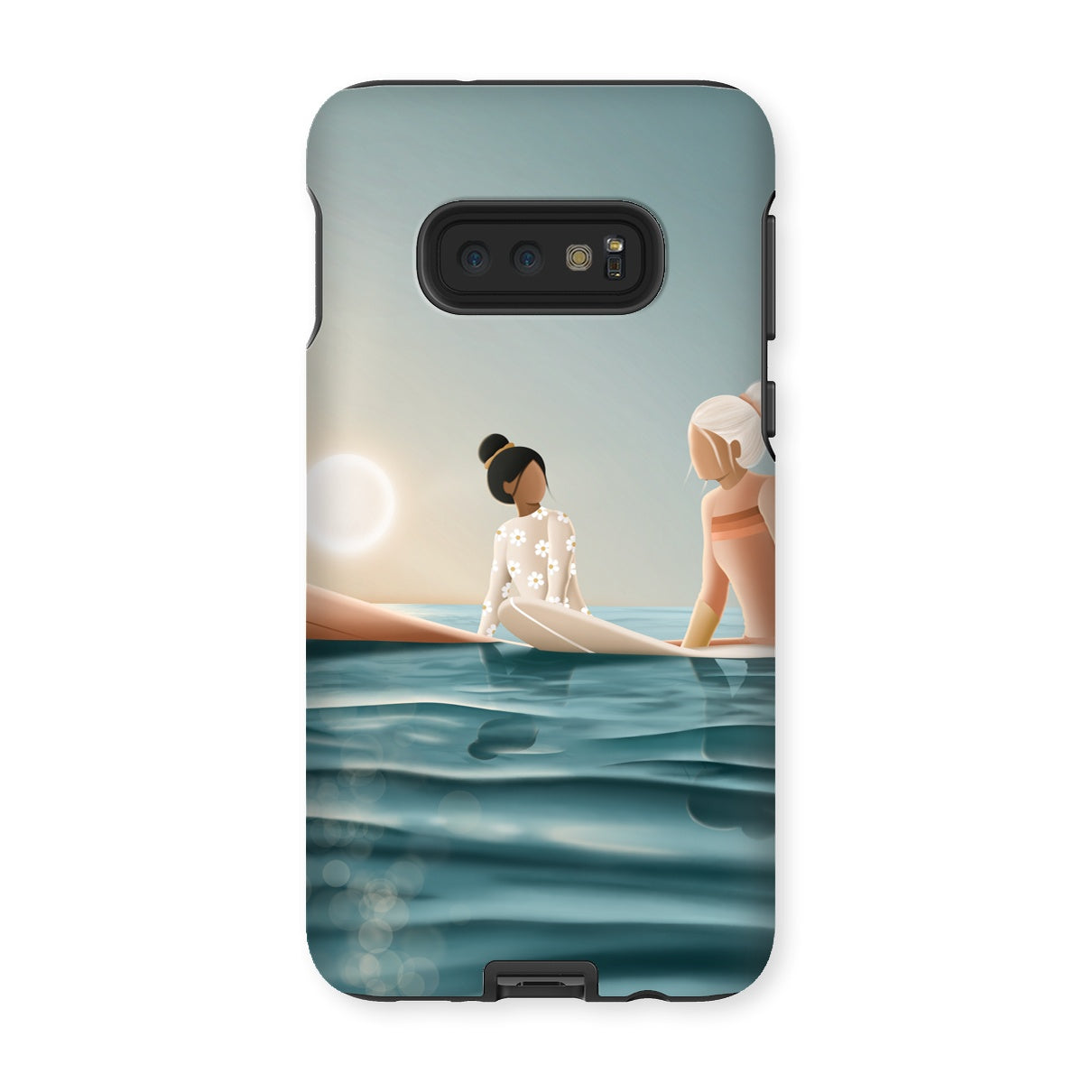 Morning surf session reinforced phone case