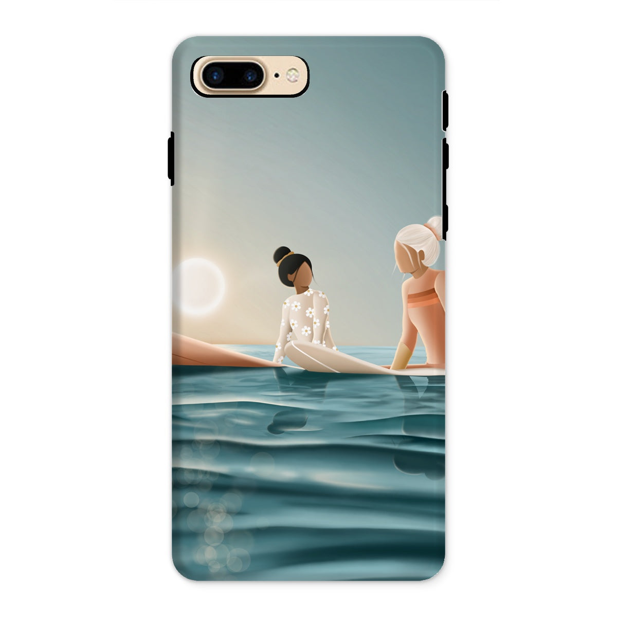 Morning surf session reinforced phone case