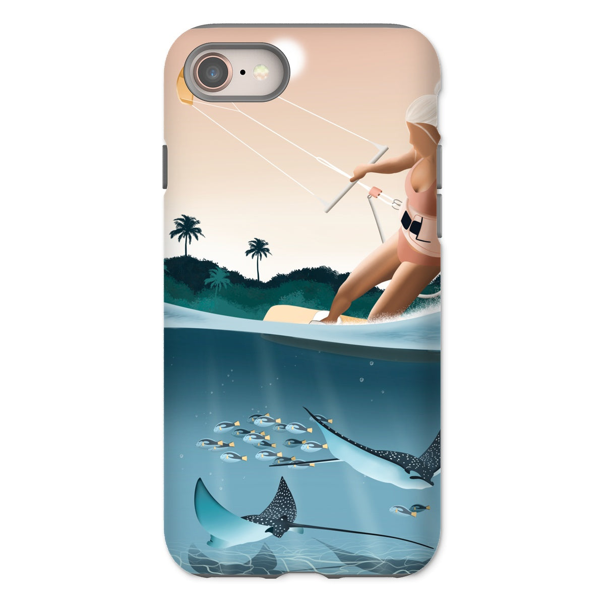 Coque de téléphone renforcée Kitesurf