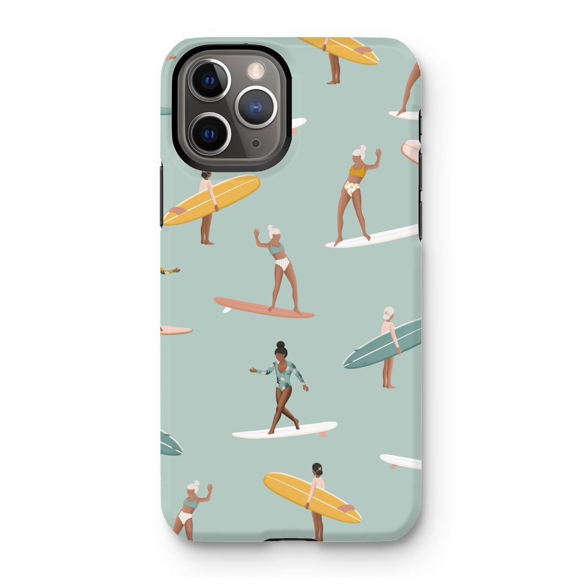 Surf pattern reinforced phone case