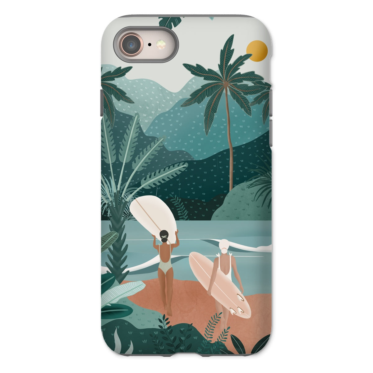 Funda para móvil reforzada Jungle vibes sea