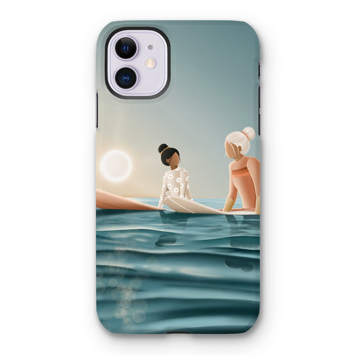 Morning surf session reinforced phone case