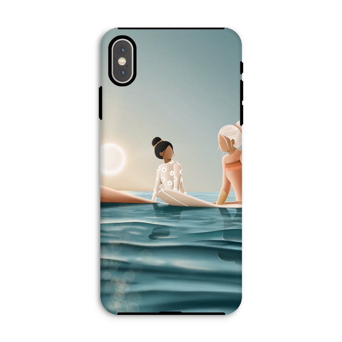 Morning surf session reinforced phone case