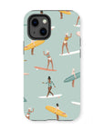Surf pattern reinforced phone case