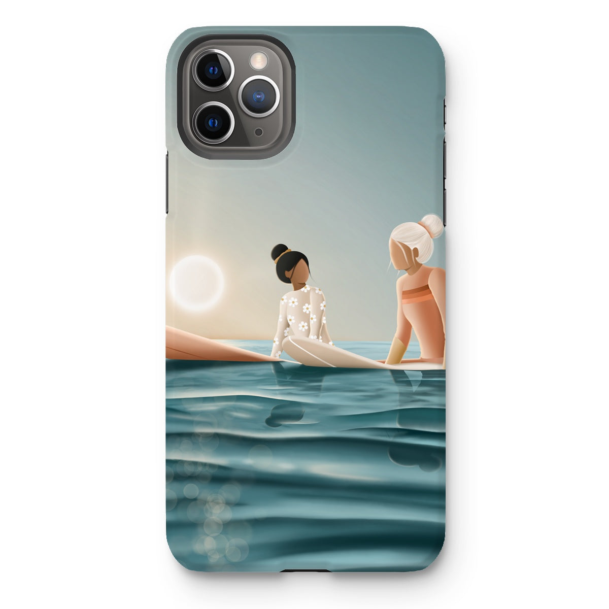 Morning surf session reinforced phone case