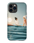 Morning surf session reinforced phone case
