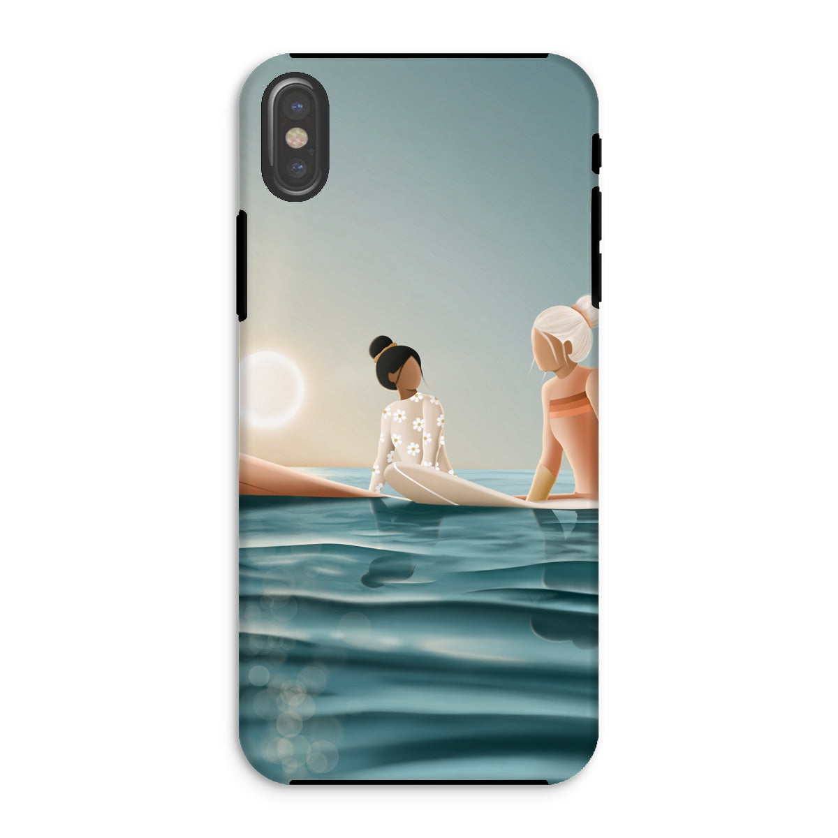 Morning surf session reinforced phone case