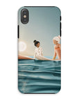 Morning surf session reinforced phone case