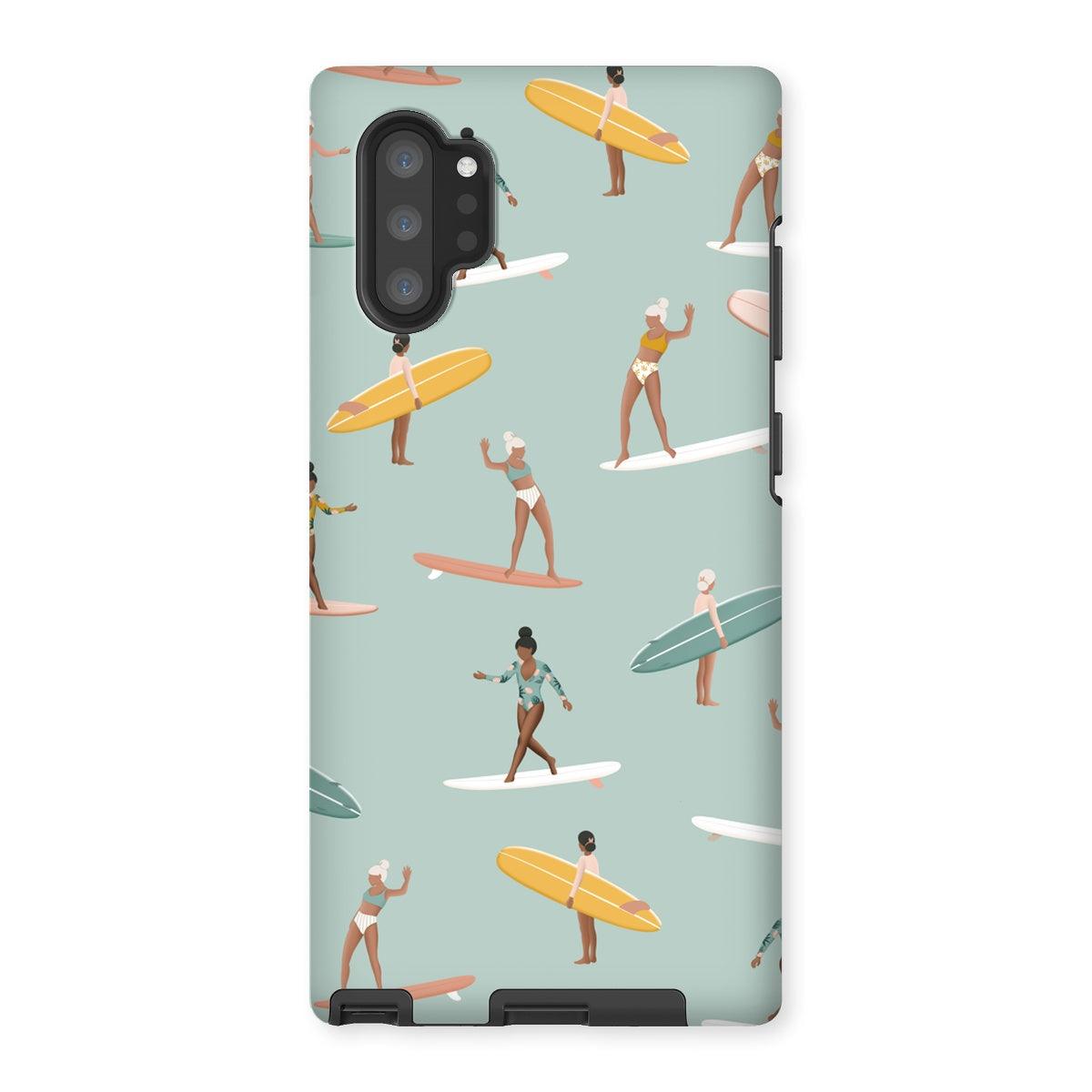 Surf pattern reinforced phone case