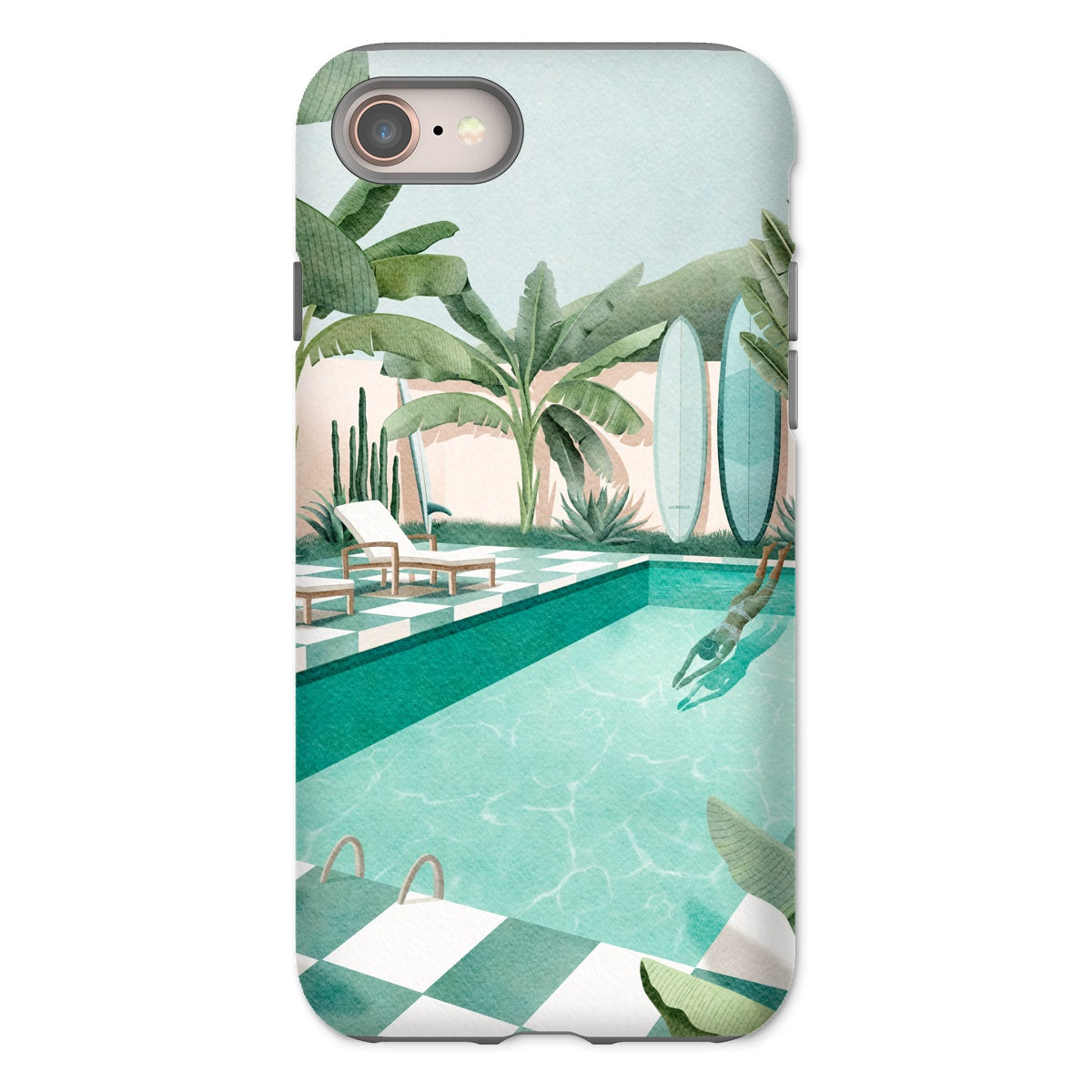 Coque de téléphone renforcée Tropical vibes