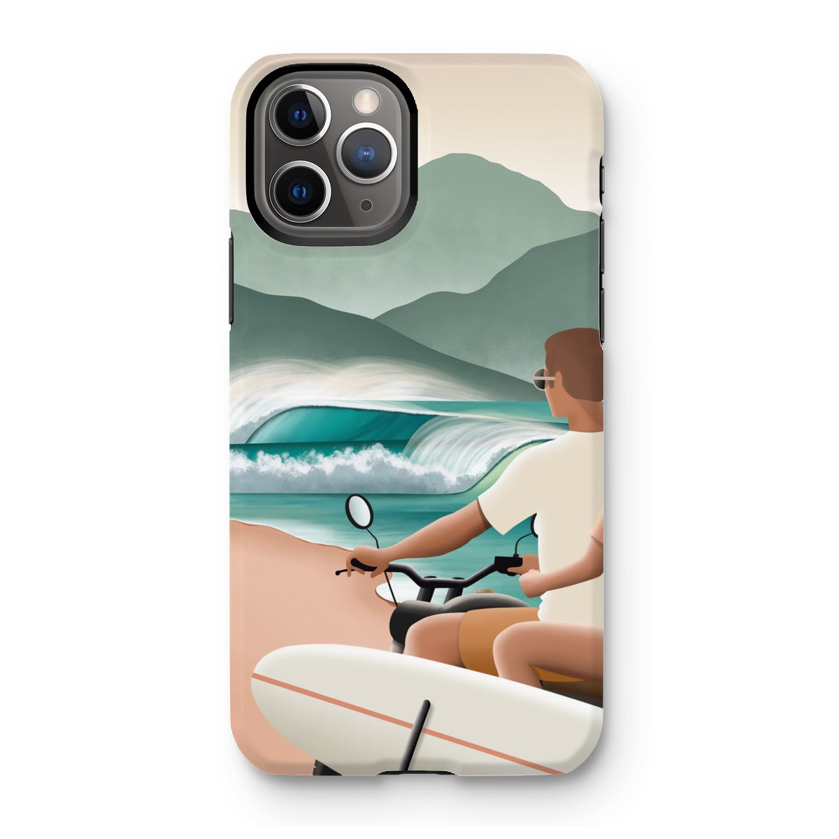 Surf love reinforced phone case