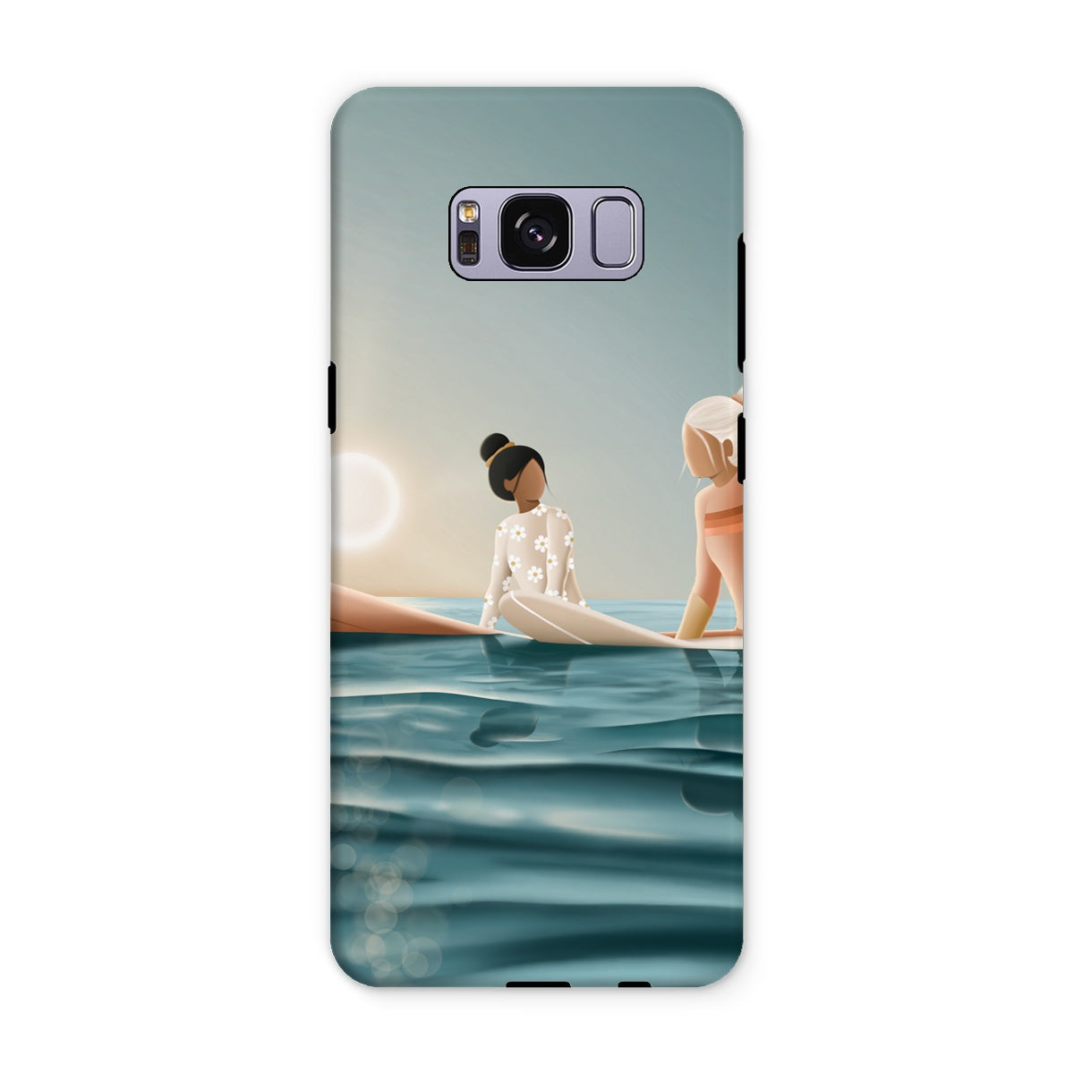 Morning surf session reinforced phone case