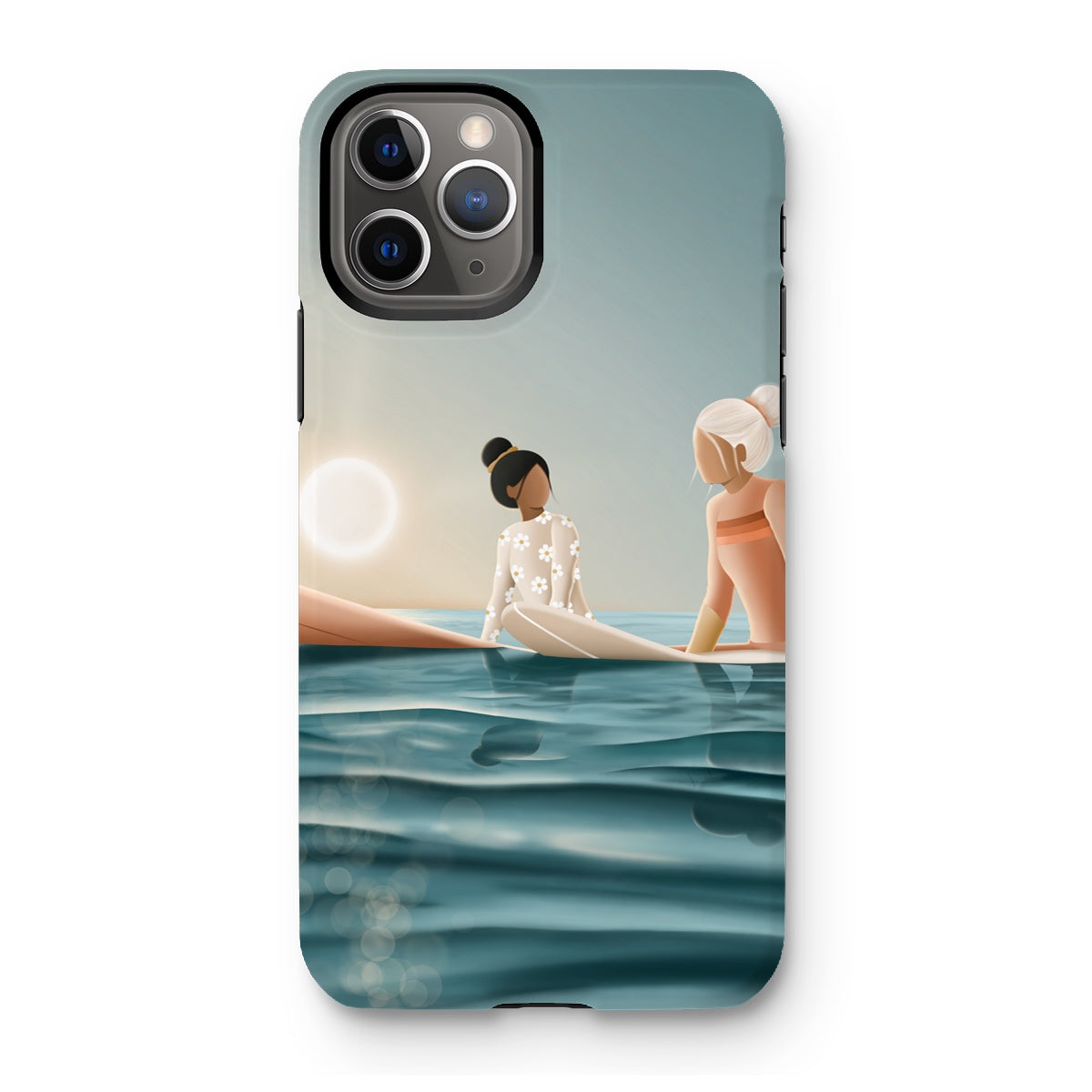 Morning surf session reinforced phone case