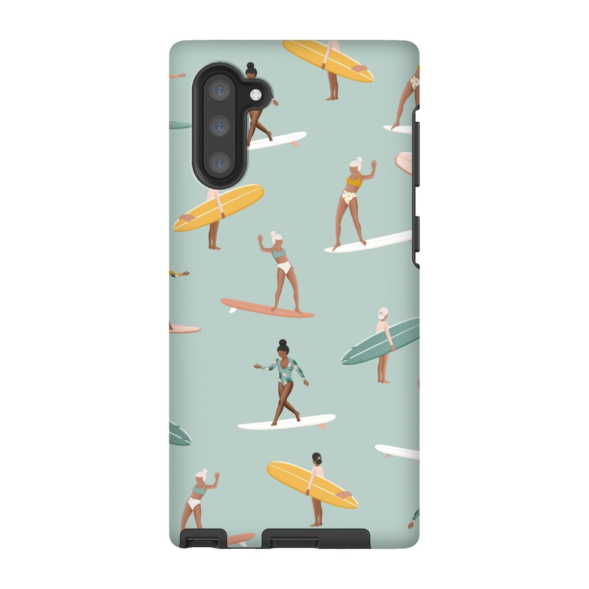 Surf pattern reinforced phone case