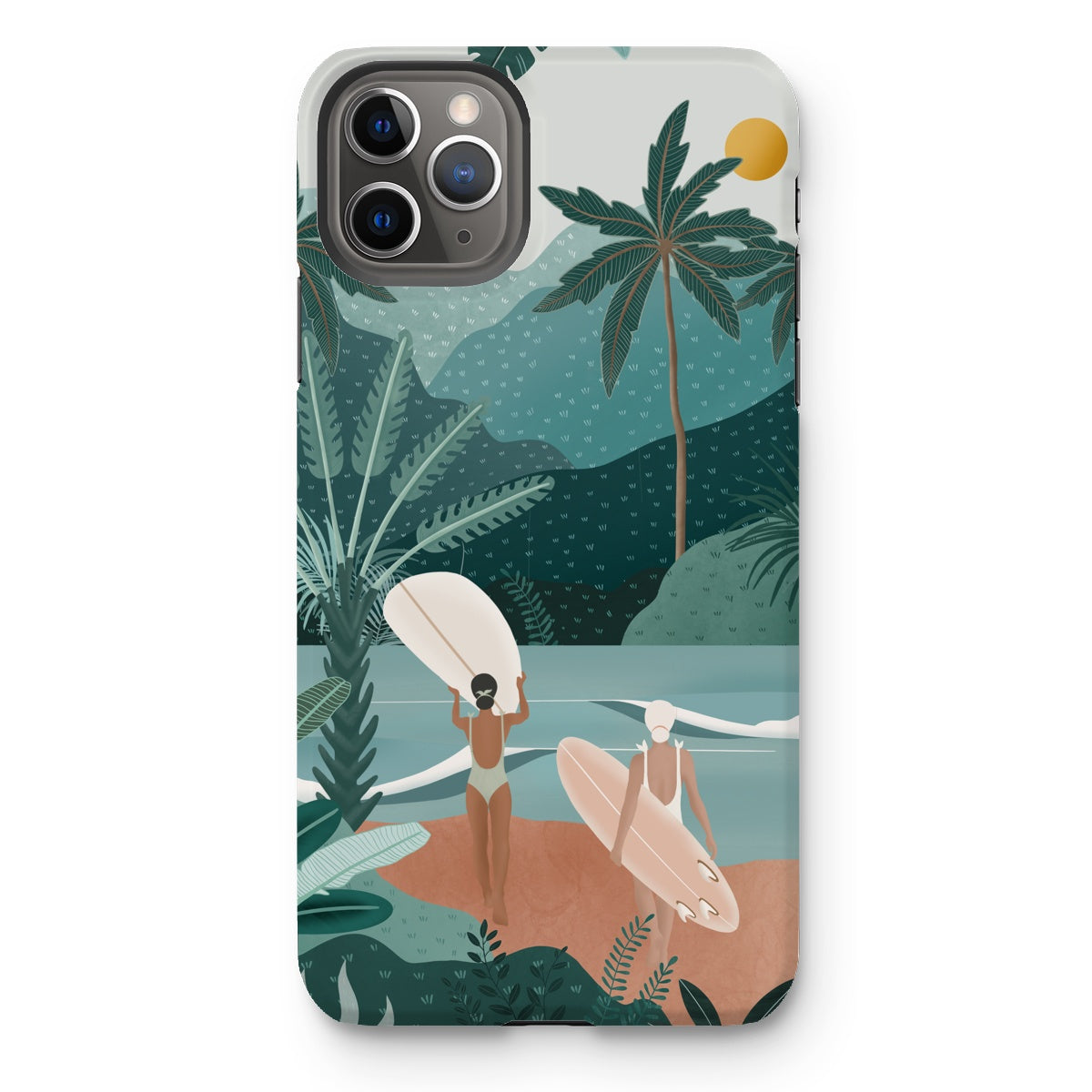 Funda para móvil reforzada Jungle vibes sea