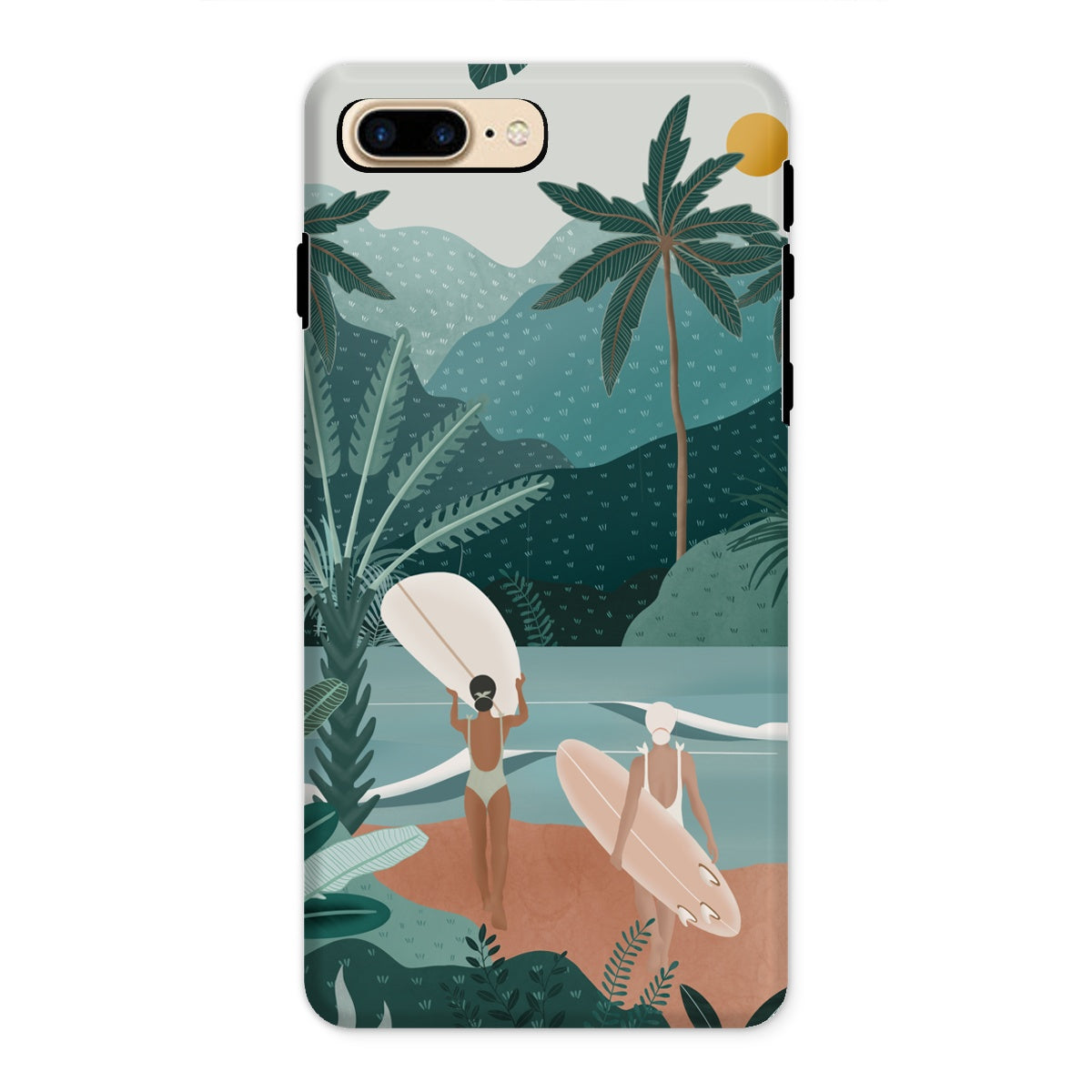 Funda para móvil reforzada Jungle vibes sea