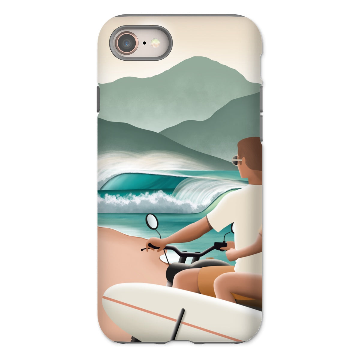 Surf love reinforced phone case