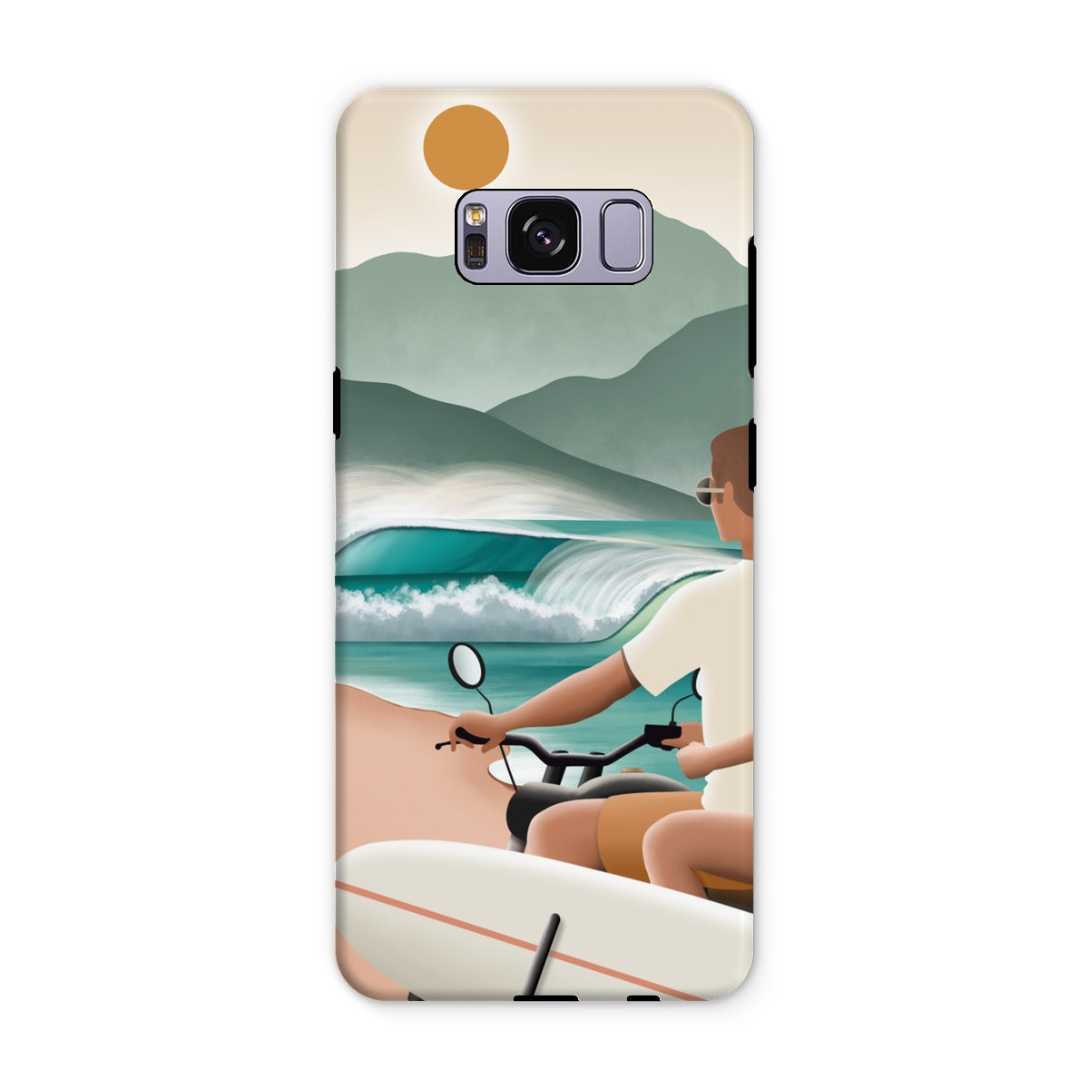 Surf love reinforced phone case