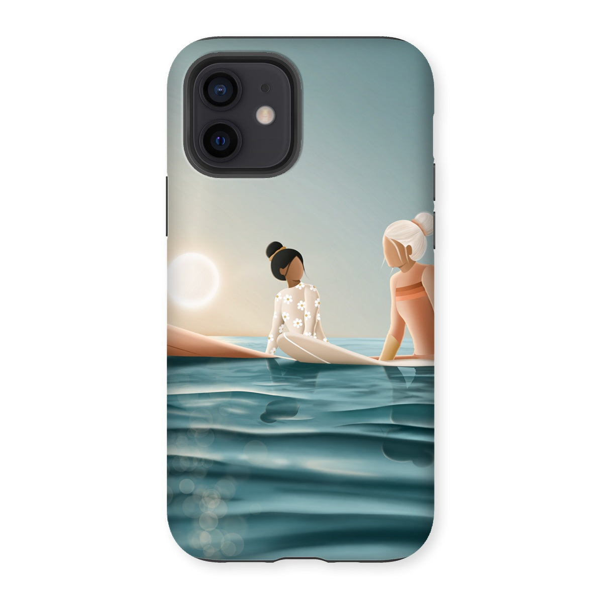 Morning surf session reinforced phone case