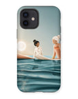 Morning surf session reinforced phone case