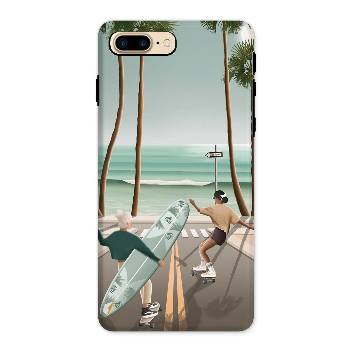 Coque de téléphone renforcée California vibes