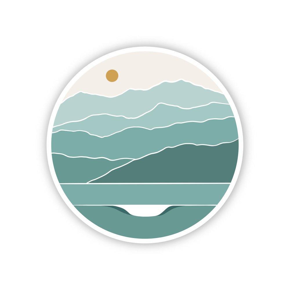 Autocollant Blue mountains - Les Rideuses